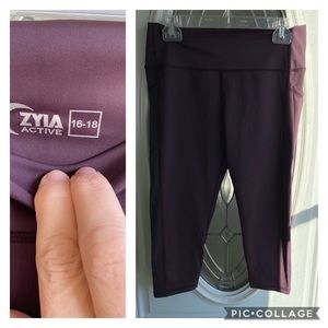 Zyia brilliant leggings eggplant 16-18